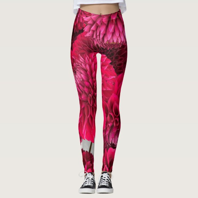 Rot ist die Farbe der Liebe Leggings (Vorderseite)