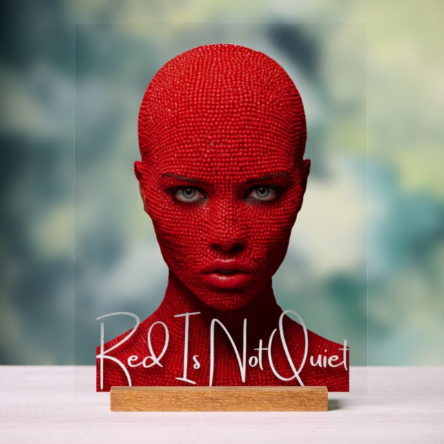Rot ist nicht still acrylschild (Neutral)