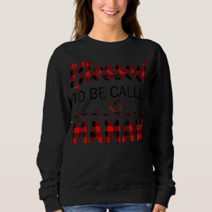 Rot Kariert gesegnet, Mamaw genannt zu werden Sweatshirt