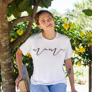 Rot kariert, Mama, Mutter Mama Beste Mama T - Shir T-Shirt