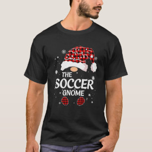 Rot kariertes Büffel Plaid passend zum Fußball Gno T-Shirt