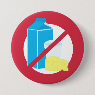 Rot keine Molkereiallergie-Alarm-Kinder Button