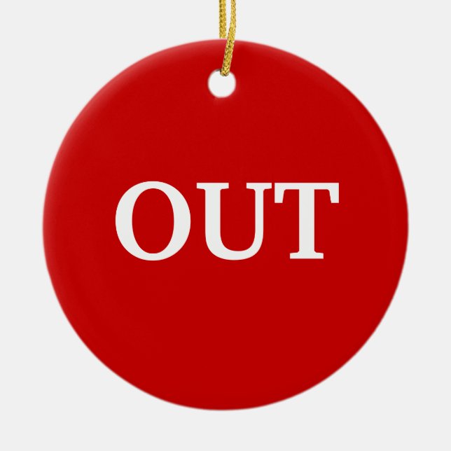 Rot Keramik Ornament (Vorne)