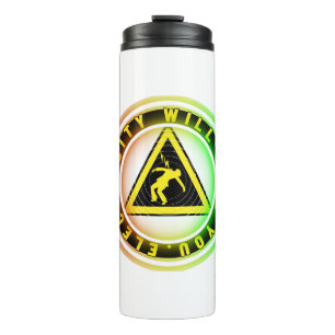 Rot-Kilowatt-Strom bringt dich um Thermosbecher