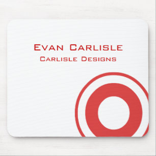 Rot kreist Mousepad TBM ein