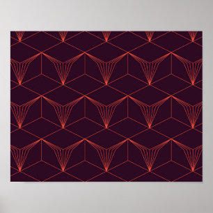 Rot-lila, einfach, elegant, luxuriös poster