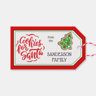 Rot  Limone Sprinkle und Chip-Cookies für den Weih Geschenkanhänger