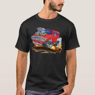 Rot-LKW Hummers H2 T-Shirt