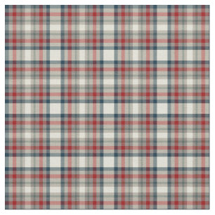 Rot, Marine-Blau und graues kariertes Stoff