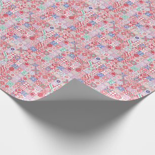 Rot-marokkanische Fliese Geschenkpapier