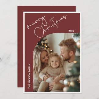 Rot Minimalistisch frohe Weihnachten Moderne Ein F