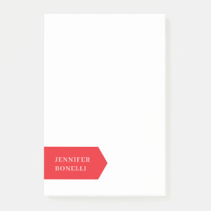 Rot minimalistisches modernes einfaches trendy post-it klebezettel