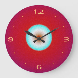 Rot mit Aqua Center>Kitchenuhr Große Wanduhr