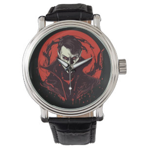 Rot-Mit Augen Horror Armbanduhr