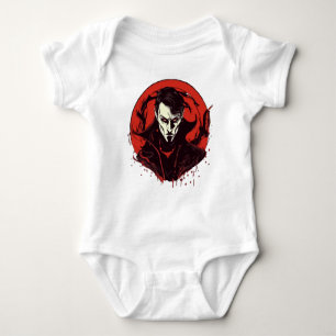 Rot-Mit Augen Horror Baby Strampler