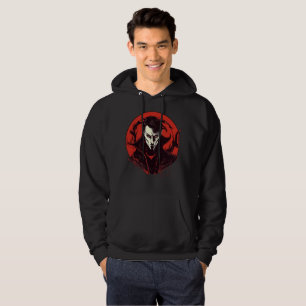 Rot-Mit Augen Horror Hoodie