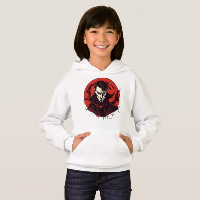Rot-Mit Augen Horror Hoodie (Vorne ganz)