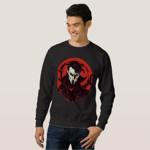 Rot-Mit Augen Horror Sweatshirt