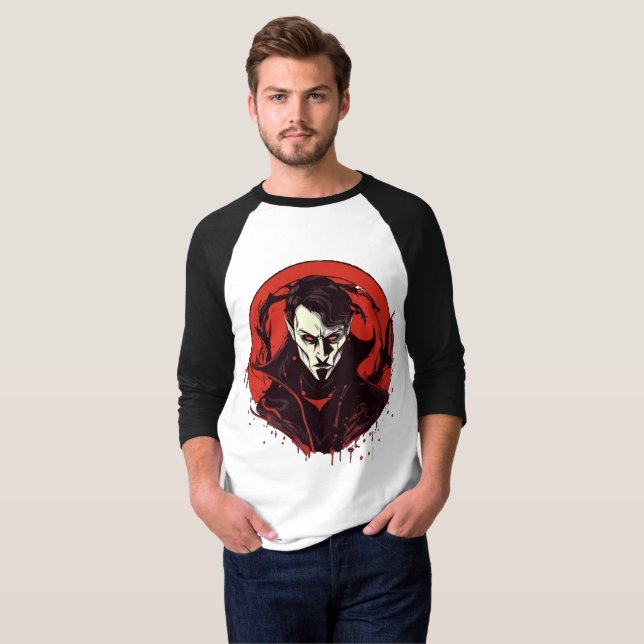 Rot-Mit Augen Horror T-Shirt (Vorne ganz)