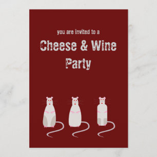 Rot-Mit Augen Rats Party Einladung