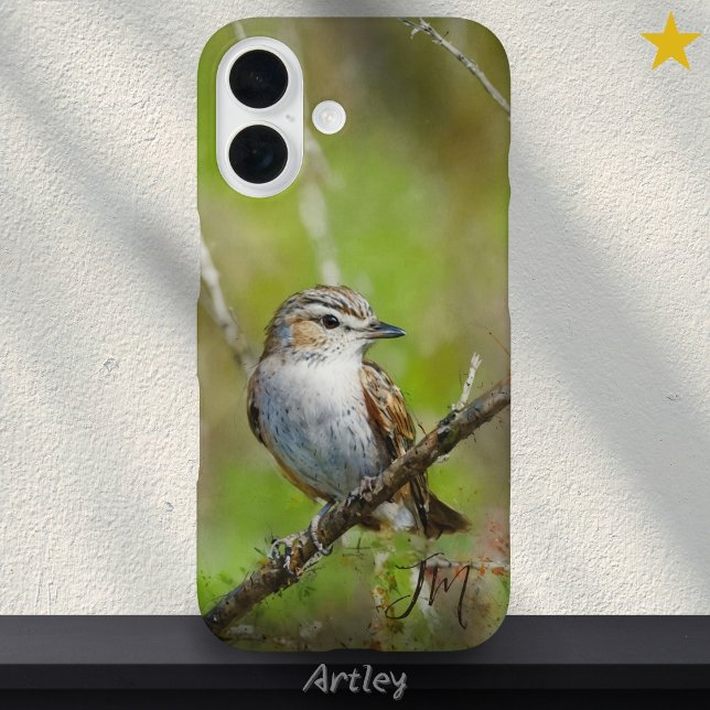 Rot-Mit Augen Vireo Bird Painting Individuelle Nam Case-Mate iPhone Hülle (Von Creator hochgeladen)