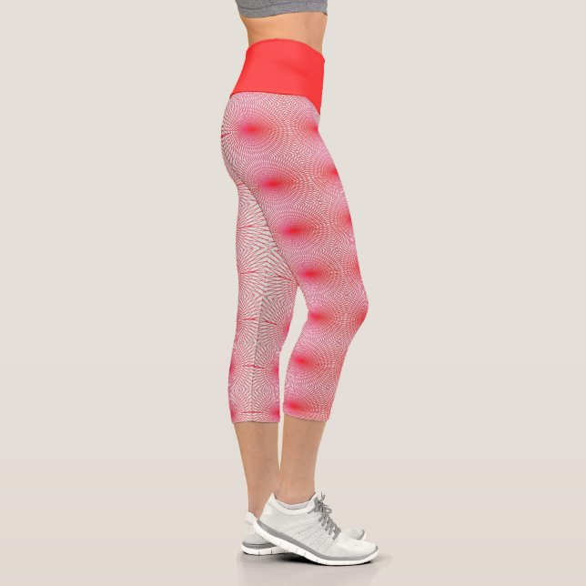 rot mit Liebe Capri Leggings (Rechts)