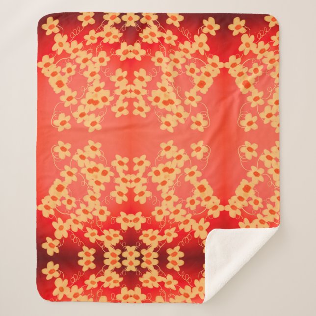 rot mit Orange Sherpadecke (Vorderseite)