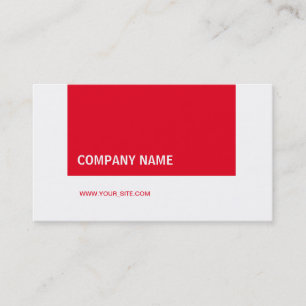 Rot Modern Elegant Company Visitenkarte