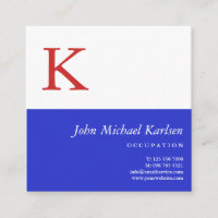 Rot| Modernes Monogramm