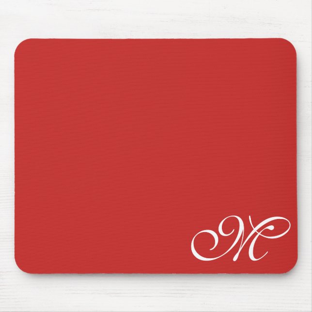 Rot oder Farbe auswählen Mousepad (Vorne)