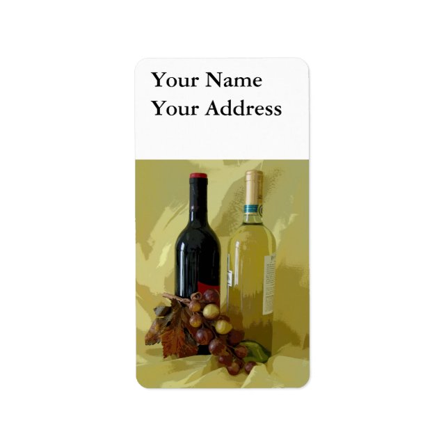 rot oder weiß adressaufkleber (Vorne)