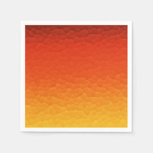 Rot orange gebrannt zum GoldOmbre Knistern-Muster Serviette