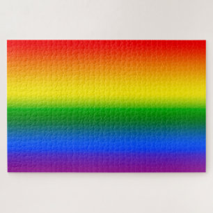 Rot Orange Gelb Grün Blau Lila Regenbogen Ombre Puzzle