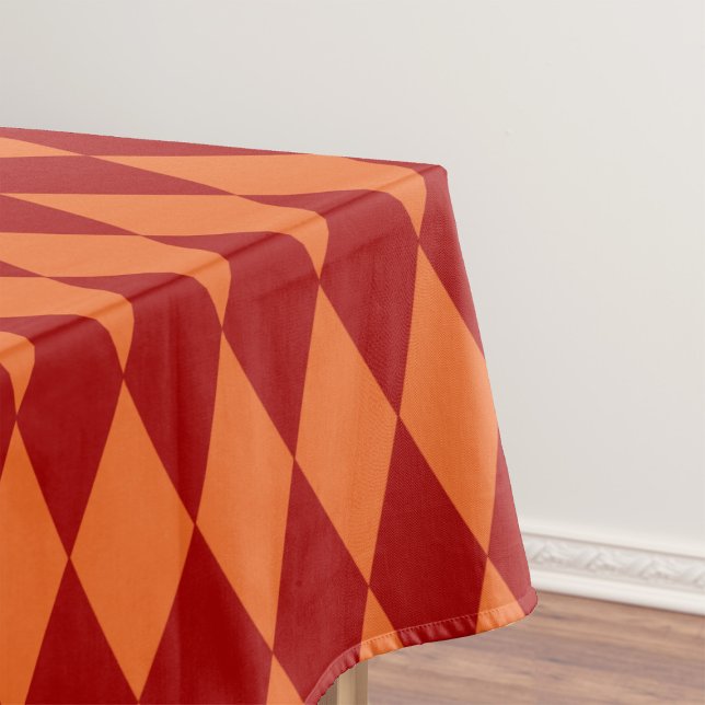 Rot-Orange-Harlekin-Karuomuster  Tischdecke (Von Creator hochgeladen)