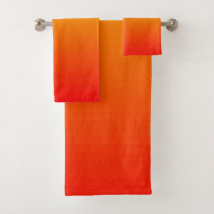 Rot, orange und gelb badhandtuch set
