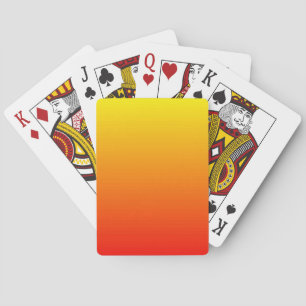 Rot, orange und gelb spielkarten