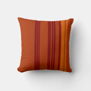 Rot, orange Vintage Streifen Design Abstrakt Kissen