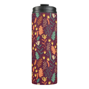 Rot-Orange-Vintages Motiv Thermosbecher