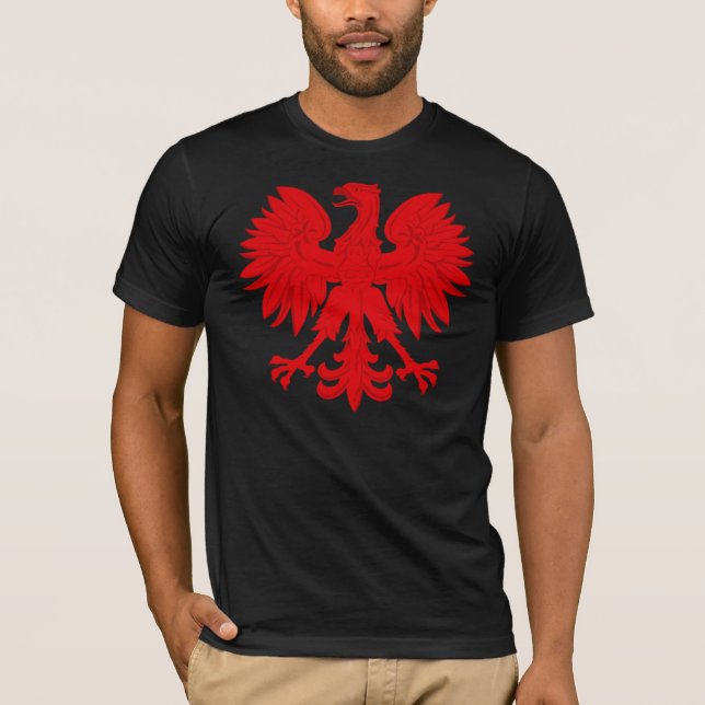 Rot polnisches Eagle T-Shirt (Vorderseite)