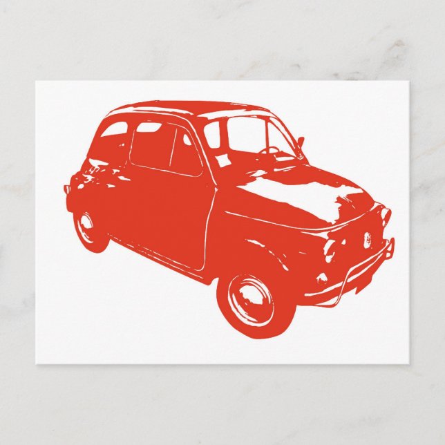 Rot Postkarte (Vorderseite)