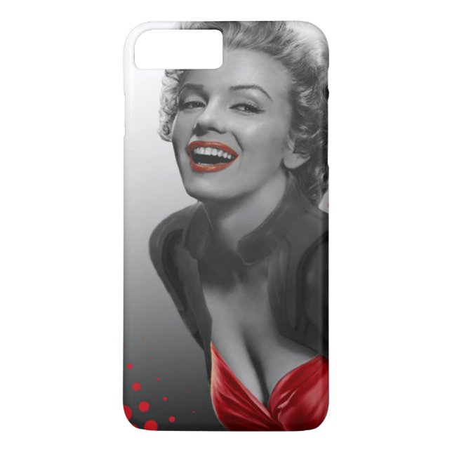 Rot punktiert Marilyn Case-Mate iPhone Hülle (Rückseite)
