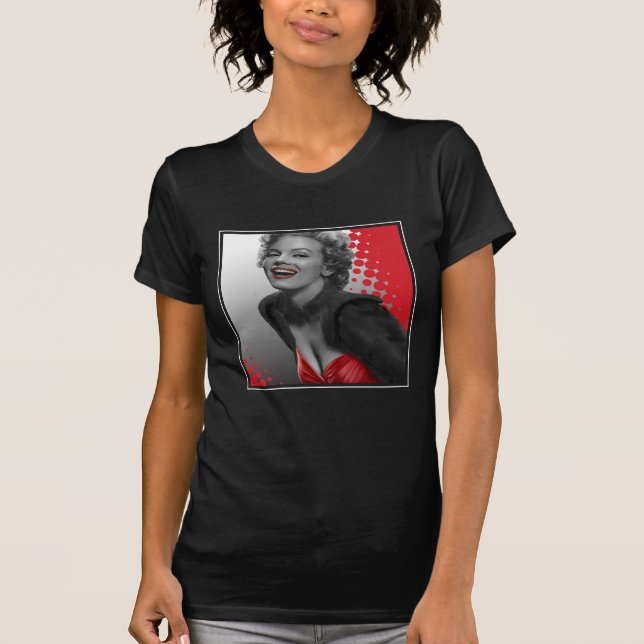 Rot punktiert Marilyn T-Shirt (Vorderseite)