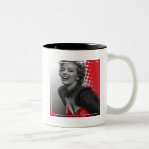 Rot punktiert Marilyn Zweifarbige Tasse
