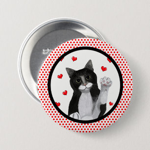Rot punktiert schwarze Grenze Button