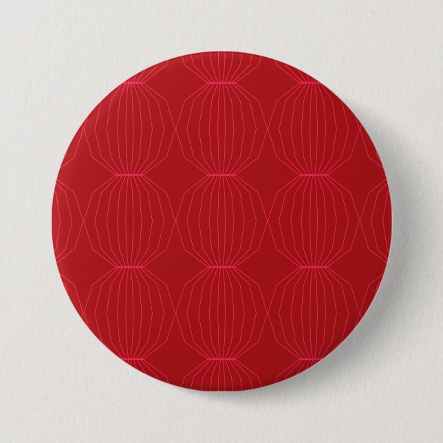 Rot, Rosa, cool, einzigartig, trendig, dekorativ Button (Vorderseite)