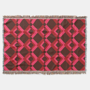 Rot, Rosa, kühn, lebhaft, cool, trendig geometrisc Decke
