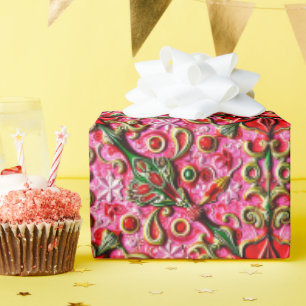 ~ Rot, Rosa und Gold ~ Geschenkpapier