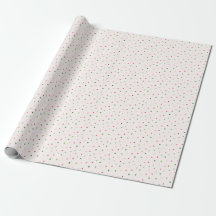 Rot, Rosa und Grün Polka Docht Weihnachtsmuster