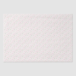 Rot, Rosa und Grün Polka Docht Weihnachtsmuster Seidenpapier