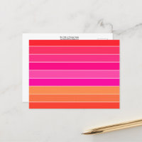 Rot, Rosa und Orange Streifen